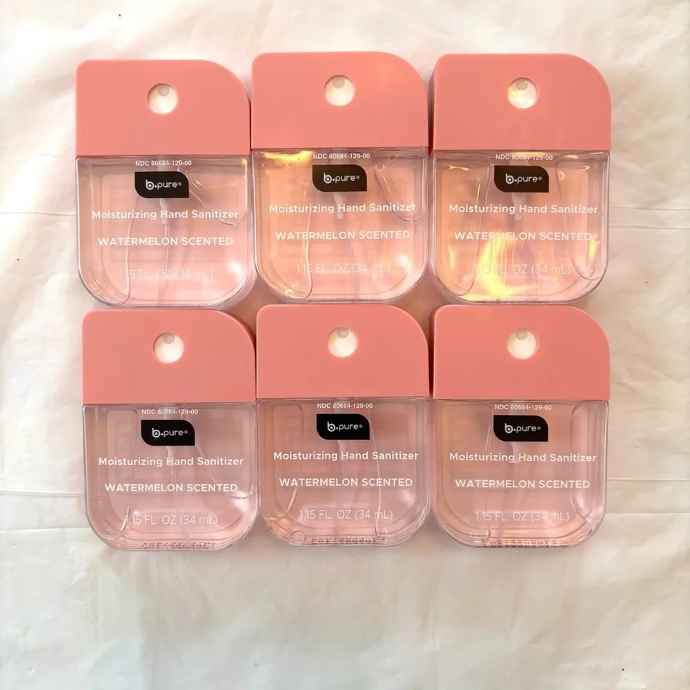 NWT B Pure Watermelon Pink Hand Sanitizer Set of 6 Tik Toc Trend